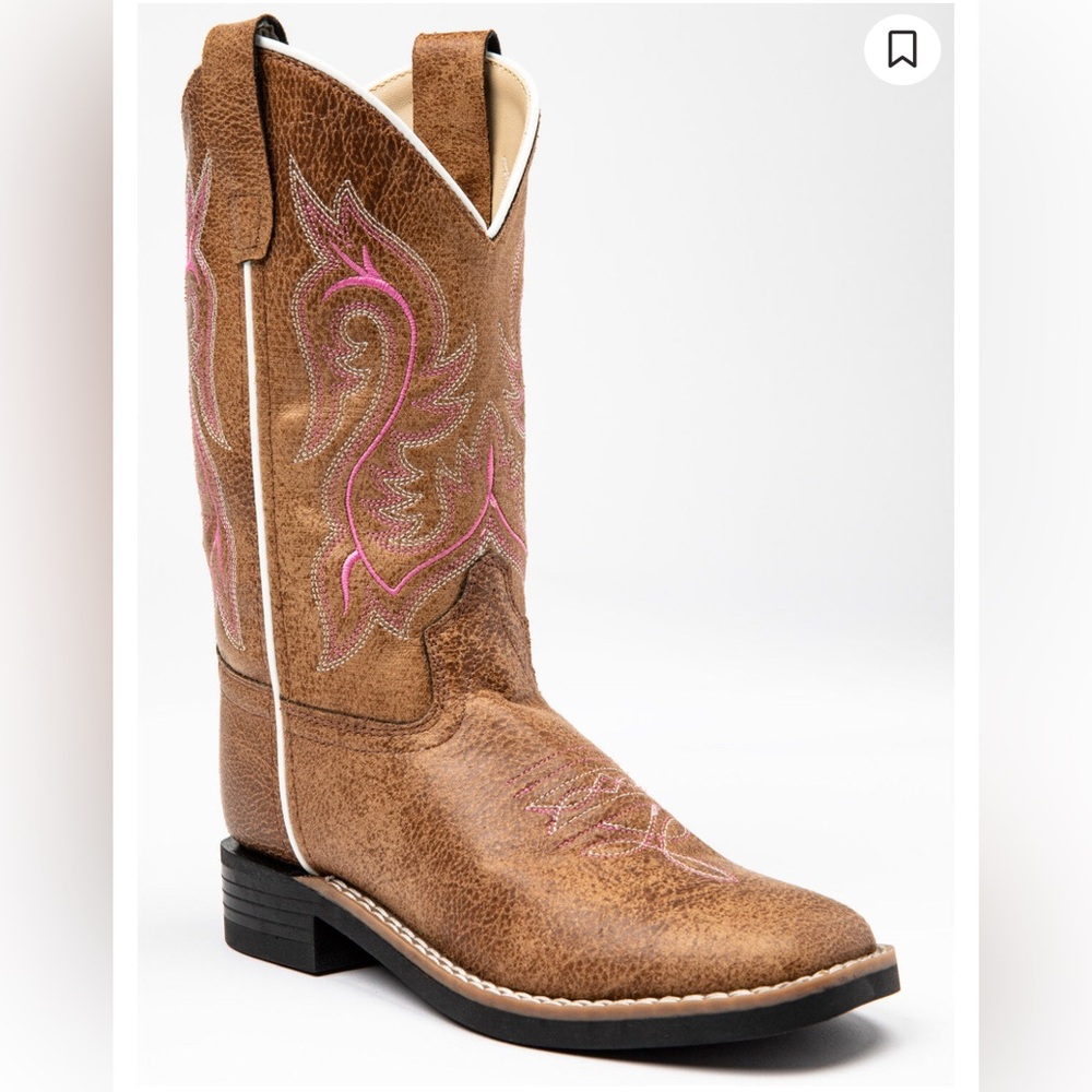 Shyanne Brown and Pink Kids Boots